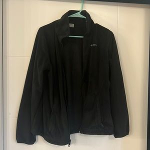Columbia lightweight black fleece jacket